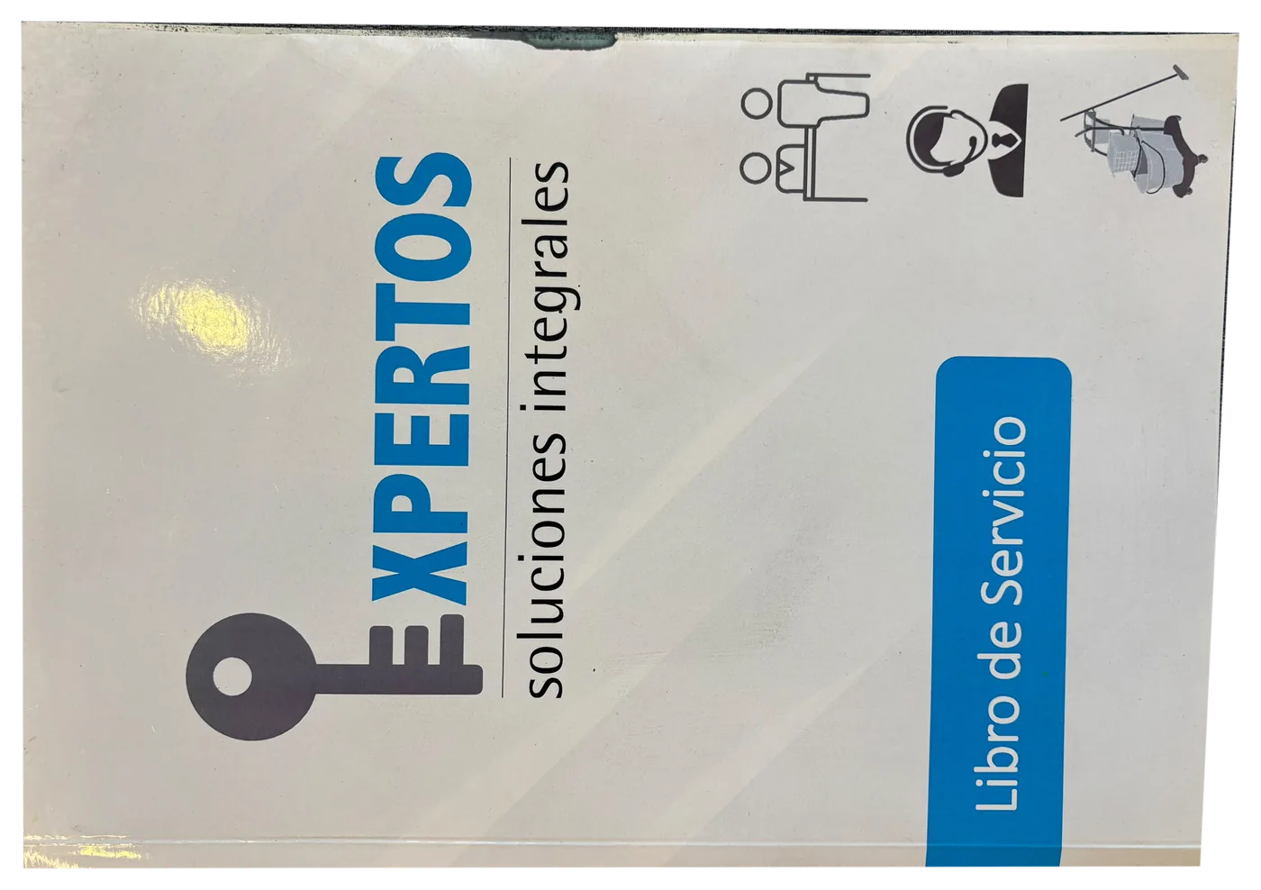 Libro de servicio con portada corporativa